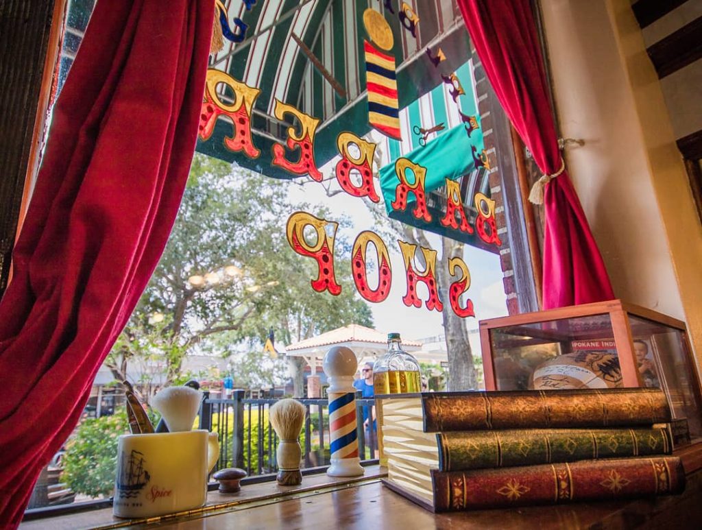 Barber shop window